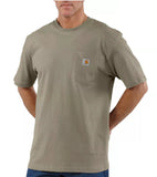 Carhartt K87 Men's Loose Fit Short-Sleeve Pocket T-Shirt, Desert, Large