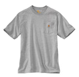 Carhartt K87 Men's Loose Fit Short-Sleeve Pocket T-Shirt/Heather Gray/4XL