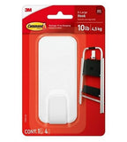 Command 7100269619 Utility X-Large Wall Hook White 4.47" Length, Up to 10 lbs.