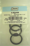 Double HH 51180 1 in. x 1-1/4 in. Durable O-Rings, 3-Pack