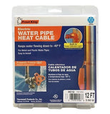 Frost King HC12A Automatic Electric Water Pipe Heat Cable Kit, 12 ft. x 120 x 7'