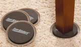 Super Sliders 3 1/2" & 7" Round Reusable Furniture Sliders for Carpet - Effortless Moving and Surface Protection, Beige (8 Pack)
