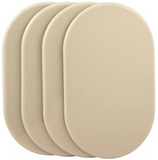 Super Sliders 5 3/4" x 9 1/2" Reusable Furniture Sliders, Carpet, Beige (4 Pk)