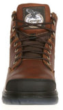 Georgia Boot G086 Men's Steel Toe Waterproof Work Boots, 8 in., Brown, 11 w