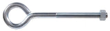 Hardware Essentials 320748 Steel Eye Bolt with Hex Nut 1/2"-13 x 8", Zinc Plated - view 2