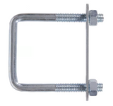Hardware Essentials 320894 Zinc-Plated Fg Square U-Bolt, 5/16"-18x5"x2", 1-Pc