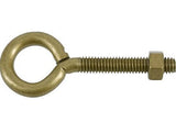 Hillman Hardware Essentials 322616 Eyebolt Gold with Hex Nut, 5/16"-18 X 3-1/4"