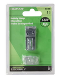 Hardware Essentials 851390 Zinc Safety Hasp w/ Fixed Non-swivel Staple, 1-3/4 in