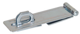 Hardware Essentials 851407 Fixed Non-Swivel Staple Safety Hasp, Zinc, 3-1/2 in.