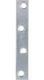 Hardware Essentials 851678 Steel Mending Plate Zinc 4" x 5/8", 4-Pack