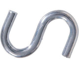 Hardware Essentials 851871 Steel Zinc Plated S-Hook, 0.092" x 3/4", 8-Pack