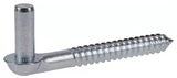Hardware Essentials 851912 Zinc-Plated Gate Screw Hook, 1/2 in. x 4 in.