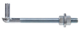 Hardware Essentials 851915 Zinc-Plated Gate Bolt Hook, 1/2 in. x 6 in.
