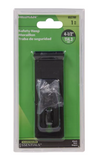 Hardware Essentials 852760 Fixed Non-swivel Staple Safety Hasp, Black, 4-1/2 in.
