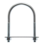 Hardware Essentials 853313 Zinc-Plated Fg U-Bolt, 1/2 in. x 7 in. x 4-1/2 in.