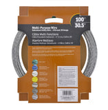 Hillman 122063 4-Strand Wire Galvanized (#20 x 100'), 100lb Max. Weight Capacity