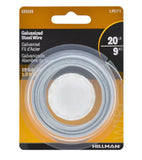 Hillman 123133 Hobby Wire, #19 x 50 ft., Galvanized, 20 lb Max. Weight Capacity