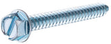 Hillman 41006 Slotted Hex Washer Head Sheet Metal Screws #8 x 1/2 inch 100-Pack