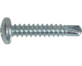 Hillman 41502 Zinc Pan Head Phillips Self-Drilling Screw #6 x 1/2 in., 100-Pack