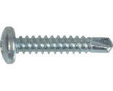 Hillman 41502 Zinc Pan Head Phillips Self-Drilling Screw #6 x 1/2 in., 100-Pack