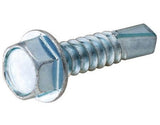 Hillman 41648 Zinc Hex Washer Head Self-Drilling Screw #10 x 1-1/2 in., 25-Pack