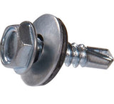 Hillman 41891 Hex Washer Head Zinc Self-Drilling Screw #12 x 1-1/4 in., 25-Pack