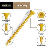 Hillman 42595 Deck Plus Tan Ceramic Exterior Screws #10 x 3-1/2", 25-Pack