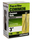 Hillman Fasteners 461283 3 in. 10D Galvanized Common Nail