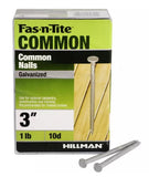 Hillman Fasteners 461283 3 in. 10D Galvanized Common Nail