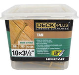 Hillman 48422 Deck Plus Tan Deck Screws #10 x 3-1/2", 5 lb, 275-Pack