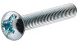 Hillman 7719 Round Combination Head Machine Screws 1/4 in. x 1/2 in. Zinc 8-Pack