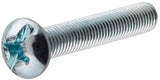 Hillman 7719 Round Combination Head Machine Screws 1/4 in. x 1/2 in. Zinc 8-Pack