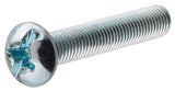 Hillman 7737 Zinc-Plated Head Machine Screw and Nut 1/4 in. x 3 in., 3-Pack