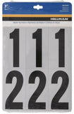 Hillman 843445 Mylar Numbers Reflective Adhesive 3 inches Vinyl Gray