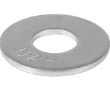 Hillman 880764 M4 Class 8 Metric Steel Flat Washers, Zinc-Plated, 10-Pack