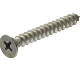 Hillman 881860 #6 x 1" Stainless Steel Flat-Head Phillips Sheet Metal Screw 2-Pk