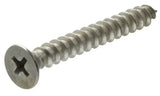 Hillman 881861 Stainless Flat-head Phillips Sheet Metal Screw #6 x 1-1/4 in., 2-Pack
