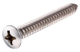 Hillman 881894 Stainless Oval-head Phillips Sheet Metal Screw #8 x 1-1/2 in., 2-Pack