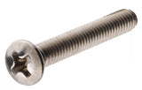 Hillman 882007 Stainless Phillips Oval-Head Machine Screws, 1/4"-20x2-1/2", 2-Pk