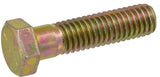 Hillman 882727 Hex Cap Screw 5/16" -24 Fine Threads x 1-1/4" Grade 8 Yellow Zinc