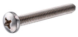 Hillman 883017 Phillips Pan-Head Stainless Machine Screws #6-32 x 2 in., 2-Pack