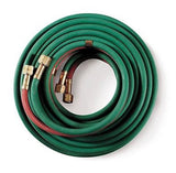 Hobart 770132 Neoprene Oxy-Acetylene Hose, Grade R, B Fitting, 1/4-Inch x 25 Ft.
