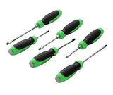 JobSmart LC220601 Go-Thru Screwdriver Set, Slotted and Phillips, 6 Piece