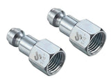 JobSmart STM8T021 1/4 in. Auto Plug 1/4 in. Female NPT, 2 Pack, STM8T021