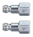 JobSmart STM8T021 1/4 in. Auto Plug 1/4 in. Female NPT, 2 Pack, STM8T021