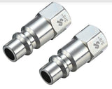 JobSmart STM8T023 3/8 in. I/M Plug 1/4 in. Female NPT, 2 Pack, STM8T023
