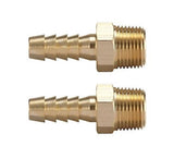JobSmart STM8T056 Brass 3/8" Hose End 3/8" Male NPT, Up to 300 PSI, 2 Pack