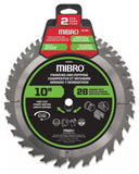 Mibro 431720 Table and Miter Circular Saw Blade Set, 2 Pack