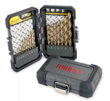 Mibro 871570 Titanium Nitride Coated High Speed Steel Drill Bit Set - 17 pc