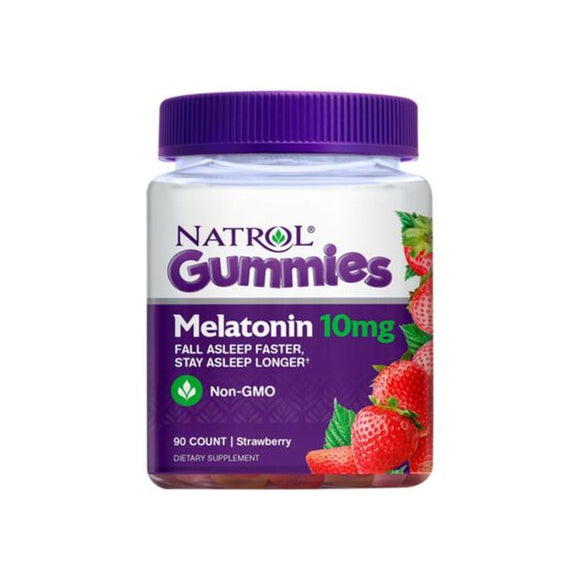 Strawberry Melatonin Gummies - 10 MG (90 Gummies)
